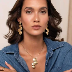 Femme Luzaka Colliers<Collier Bloom acier doré or