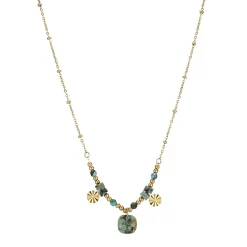Femme Luzaka Colliers<Collier Cancun Turquoise Africaine