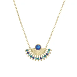 Femme Luzaka Colliers<Collier Cléopâtre strass bleus