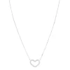 Femme Luzaka Colliers<Collier Coeur Argent 925 rhodié