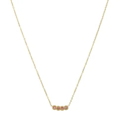 Femme Luzaka Colliers<Collier Comete zircons roses