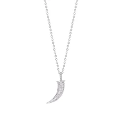 Femme Luzaka Colliers<Collier Corne zircons