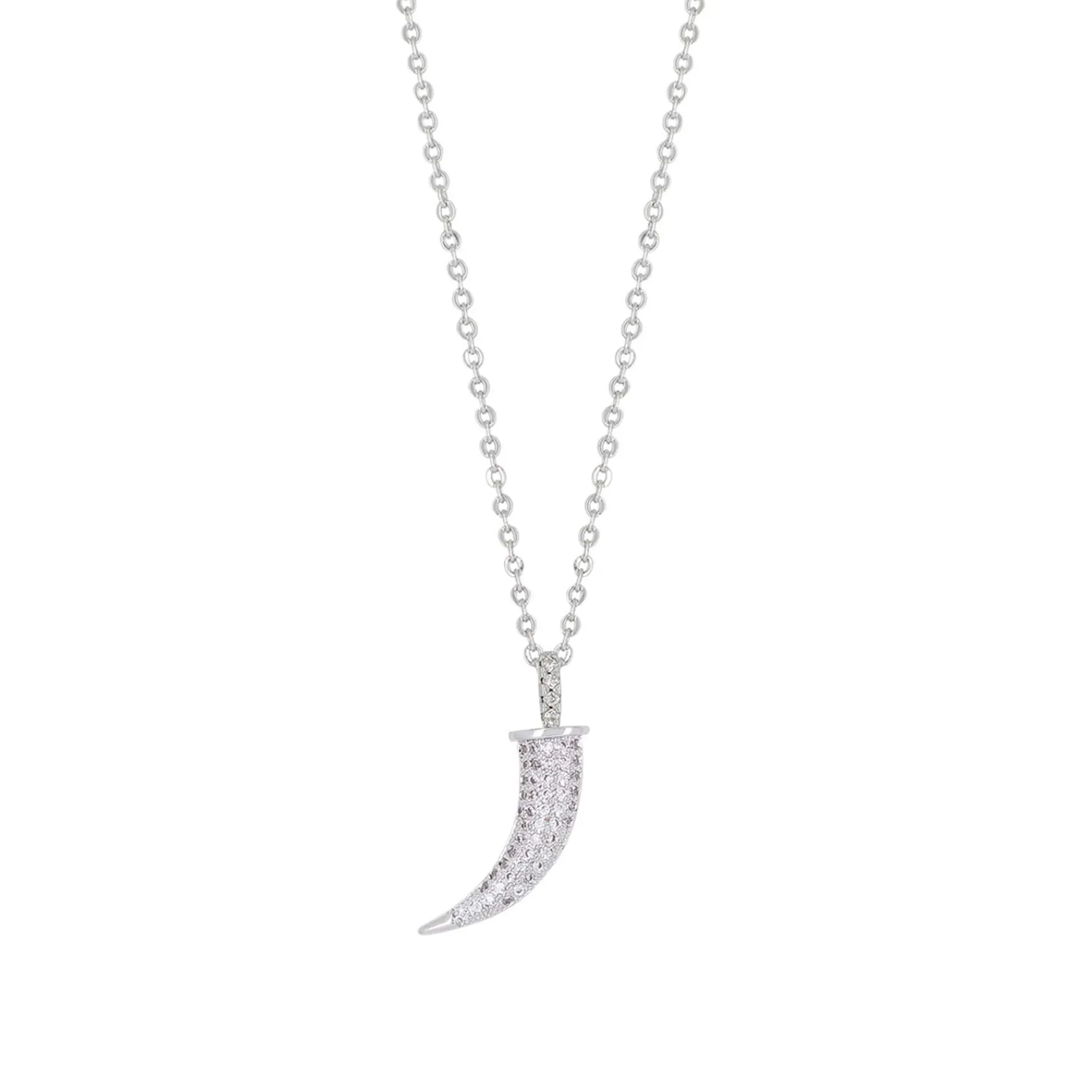 Femme Luzaka Colliers<Collier Corne zircons