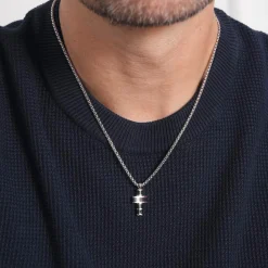 Homme Luzaka Colliers<Collier Croix acier
