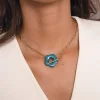 Femme Luzaka Colliers<Collier Donut bleu