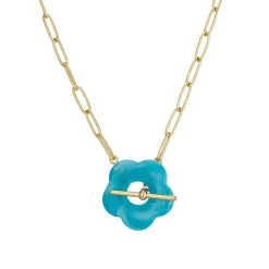 Femme Luzaka Colliers<Collier Donut bleu