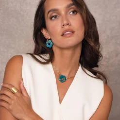 Femme Luzaka Colliers<Collier Donut bleu