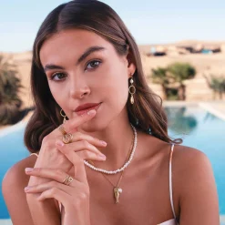 Femme Luzaka Colliers<Collier Dory acier doré or