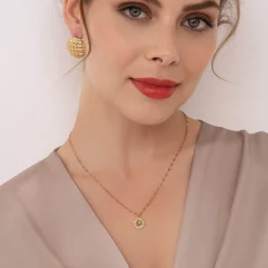 Femme Luzaka Colliers<Collier Elios Aventurine verte