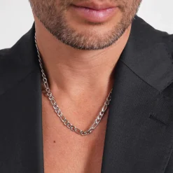 Homme Luzaka Colliers<Collier Emile acier argenté