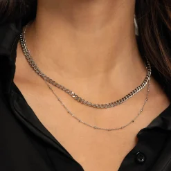 Femme Luzaka Colliers<Collier Eolia acier