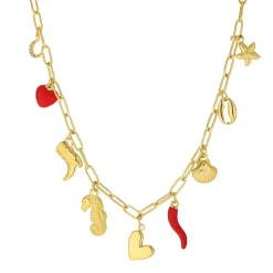 Femme Luzaka Colliers<Collier Epona acier doré or