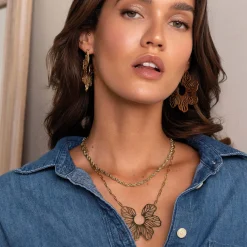 Femme Luzaka Colliers<Collier Erika acier argenté et doré or