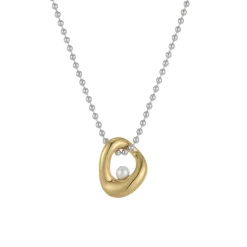 Femme Luzaka Colliers<Collier Erine acier argenté et doré or