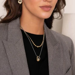 Femme Luzaka Colliers<Collier Erine acier argenté et doré or