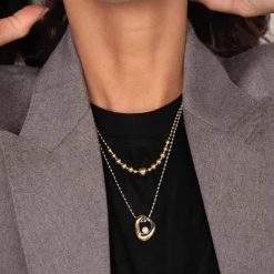 Femme Luzaka Colliers<Collier Erine acier argenté et doré or