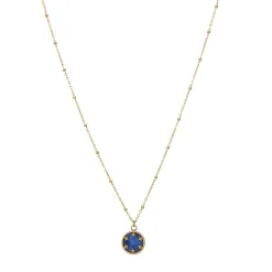 Femme Luzaka Colliers<Collier Etoiles Lapis Lazuli acier doré or