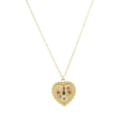 Femme Luzaka Colliers<Collier Eugénie acier doré or strass