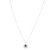 Femme Luzaka Colliers<Collier Eventail acier Obsidienne