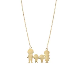 Femme Luzaka Colliers<Collier Famili 4 doré or