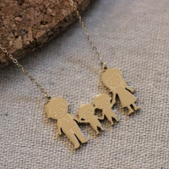 Femme Luzaka Colliers<Collier Famili 4 doré or