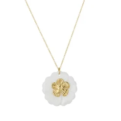 Femme Luzaka Colliers<Collier Florine acier doré or et nacre