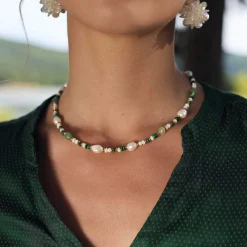 Femme Luzaka Colliers<Collier Gaia acier doré or