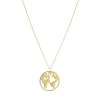 Femme Luzaka Colliers<Collier Globe acier doré or