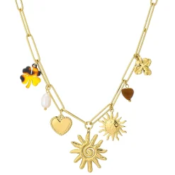 Femme Luzaka Colliers<Collier Helios acier doré or