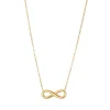 Femme Luzaka Colliers<Collier infini Eve acier doré or