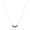 Femme Luzaka Colliers<Collier Isa Pierres Malachite acier doré or