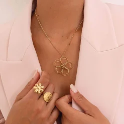 Femme Luzaka Colliers<Collier Julia acier doré or