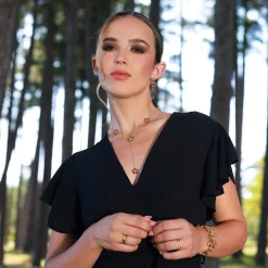Femme Luzaka Colliers<Collier Juna acier doré or