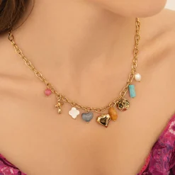 Femme Luzaka Colliers<Collier kapri acier doré or