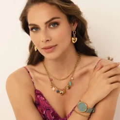 Femme Luzaka Colliers<Collier kapri acier doré or