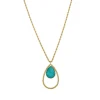 Femme Luzaka Colliers<Collier Kario acier doré or vert