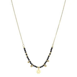 Femme Luzaka Colliers<Collier Laurie Obsidienne acier doré or