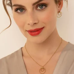Femme Luzaka Colliers<Collier Lison acier doré or