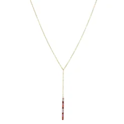 Femme Luzaka Colliers<Collier Lolly acier doré or zircons colorés