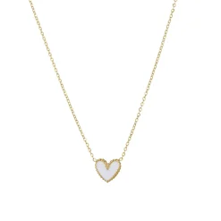 Femme Luzaka Colliers<Collier Lolly blanc acier doré or
