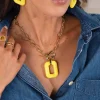Femme Luzaka Colliers<Collier Léonie jaune