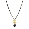 Femme Luzaka Colliers<Collier Lucia Obsidienne noire