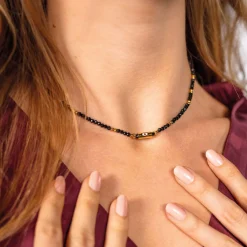 Femme Luzaka Colliers<Collier Lucky Eye Obsidienne