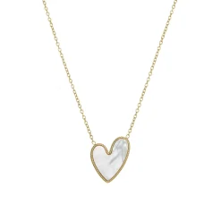 Femme Luzaka Colliers<Collier Luzalove acier doré or et nacre