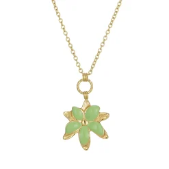 Femme Luzaka Colliers<Collier Maddy Vert acier doré or
