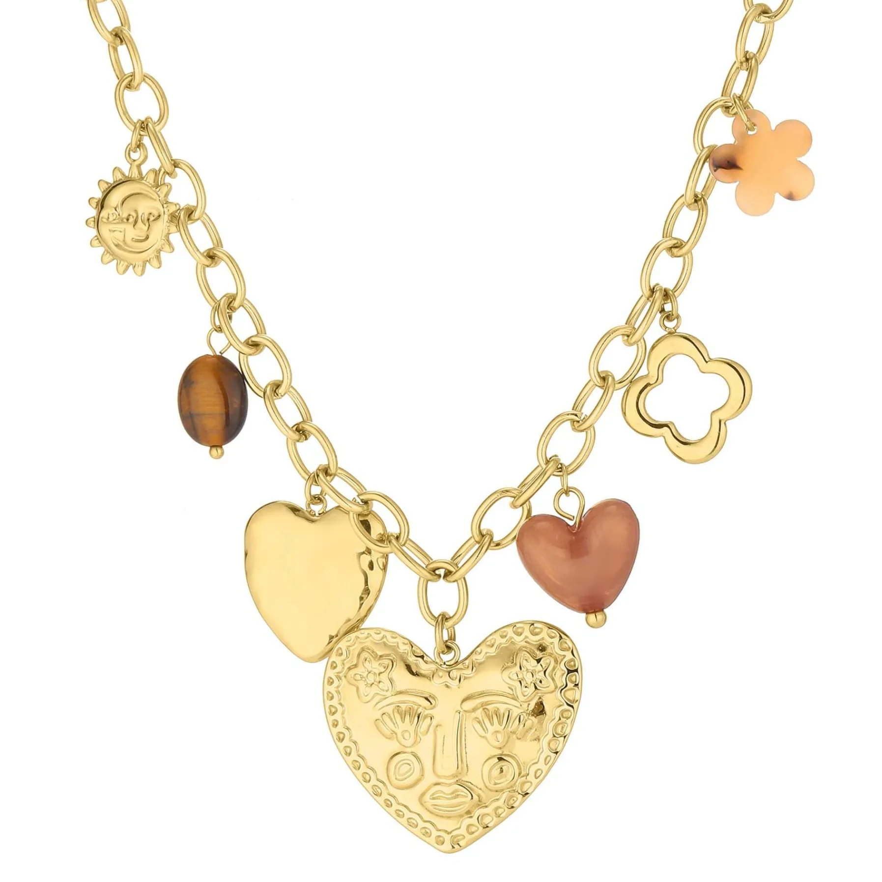 Femme Luzaka Colliers<Collier Madeleine acier doré or