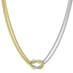 Femme Luzaka Colliers<Collier maille Lucie doré or et argenté