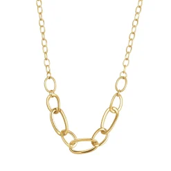 Femme Luzaka Colliers<Collier maillons acier doré or