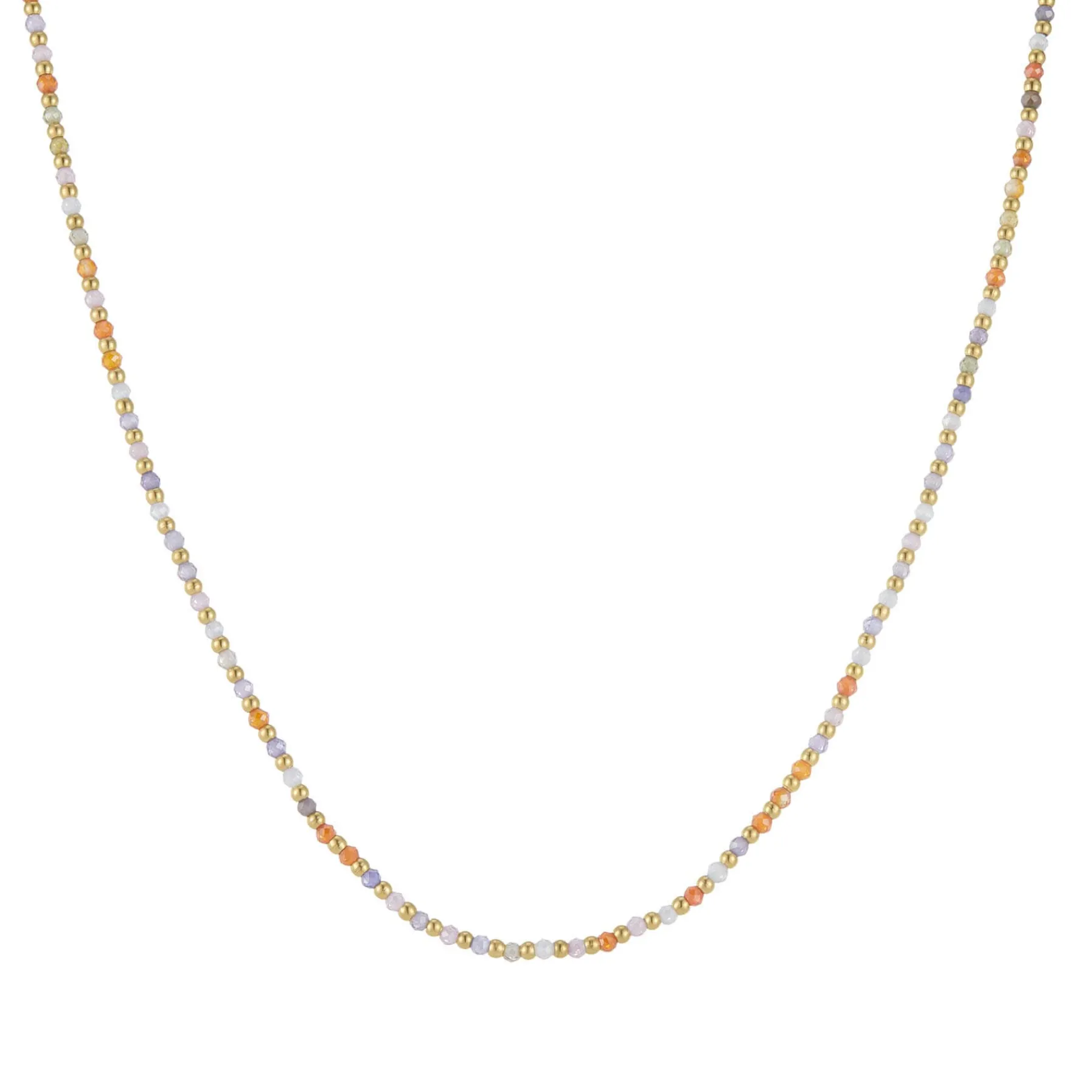 Femme Luzaka Colliers<Collier Malia Multicolore acier doré or