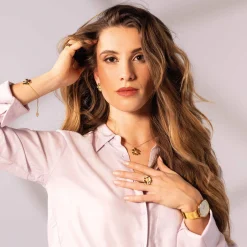Femme Luzaka Colliers<Collier Marguerite acier doré or